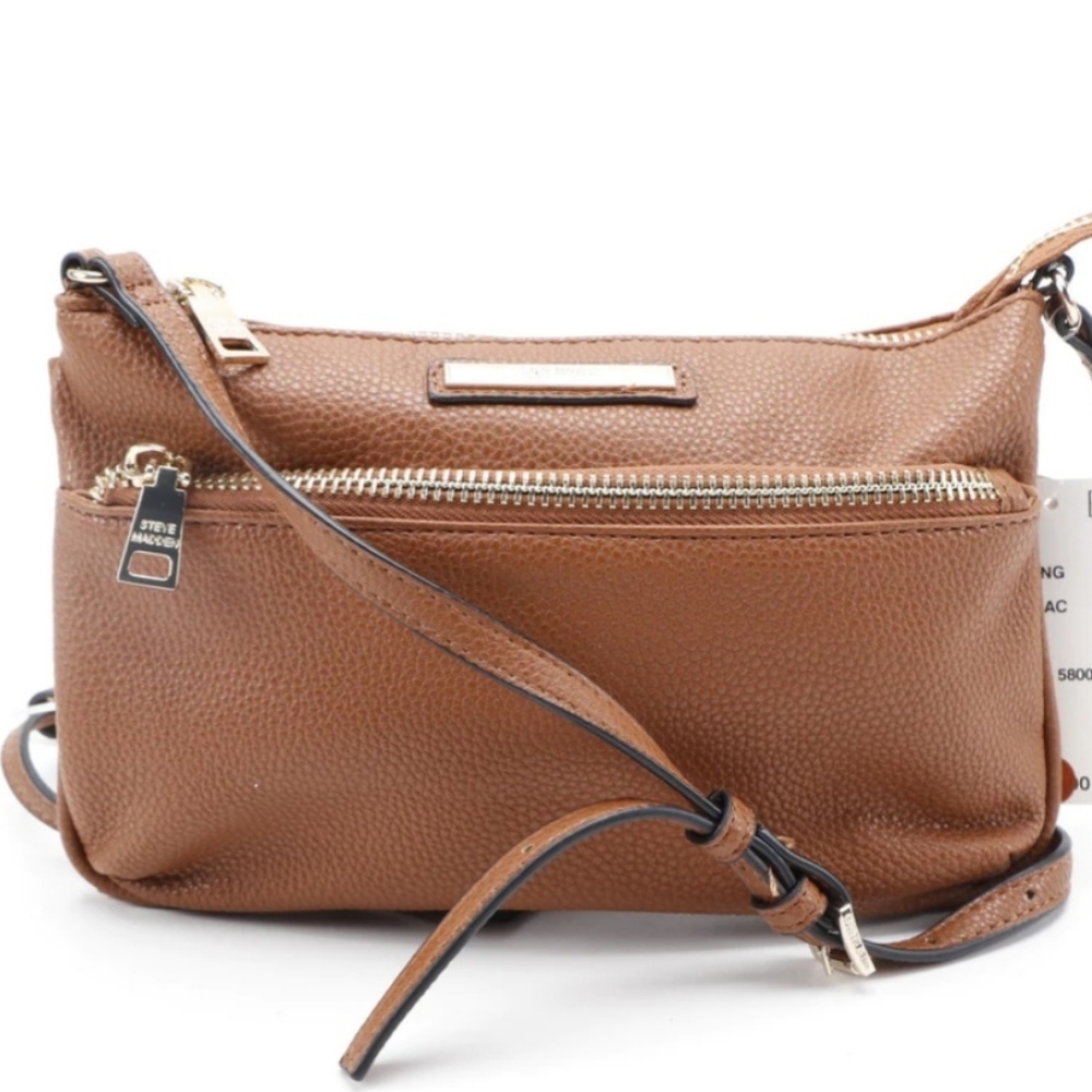 NWT Steve Madden Brown Crossbody Bag - Picture 2 of 6
